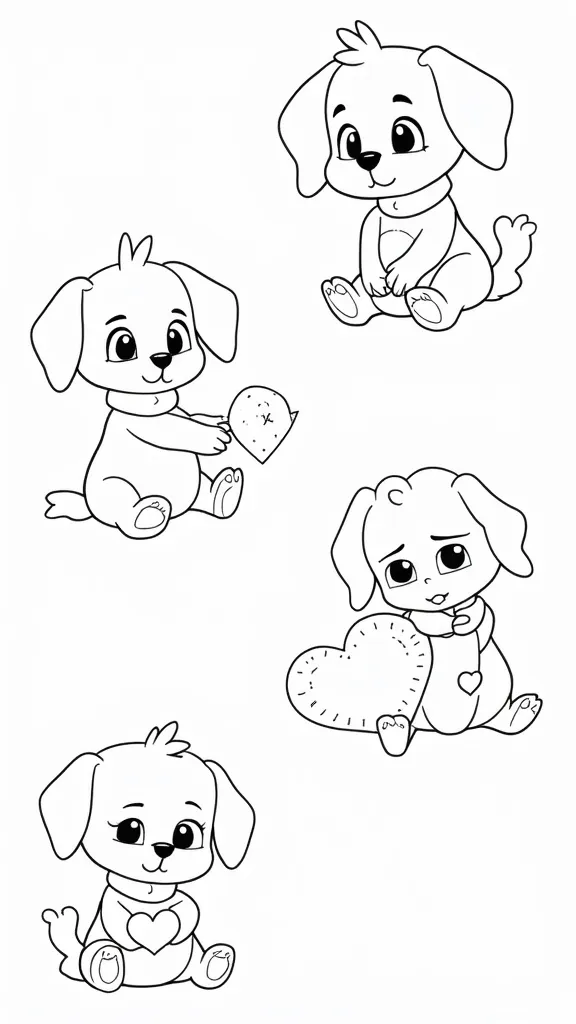 bluey valentine coloring pages